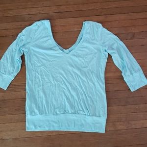 Pale aqua top